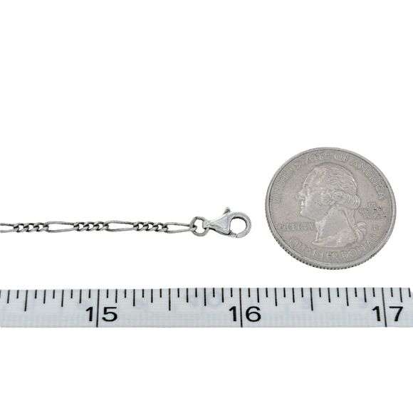 Vintage Sterling Silver 925 Quartz Hematite Crystal Dangle Bib Necklace 16" - Picture 3 of 4